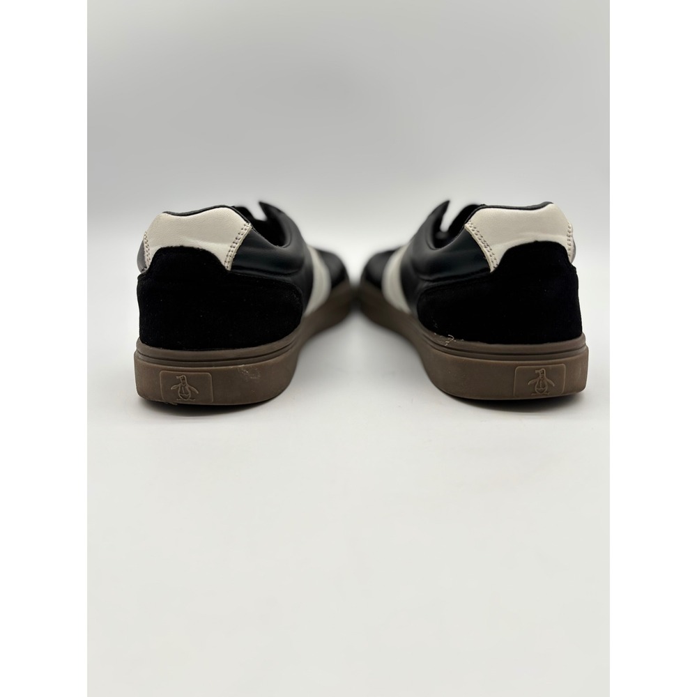 Original Penguin Lyrs Mens Sneakers Black White Gum Sole PENA17F473C-1 Size 12 - Picture 6 of 8